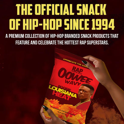 Rap Snacks Master P Honey BBQ Wavy Potato Chips 2.5 Oz Bags - Pack of 12