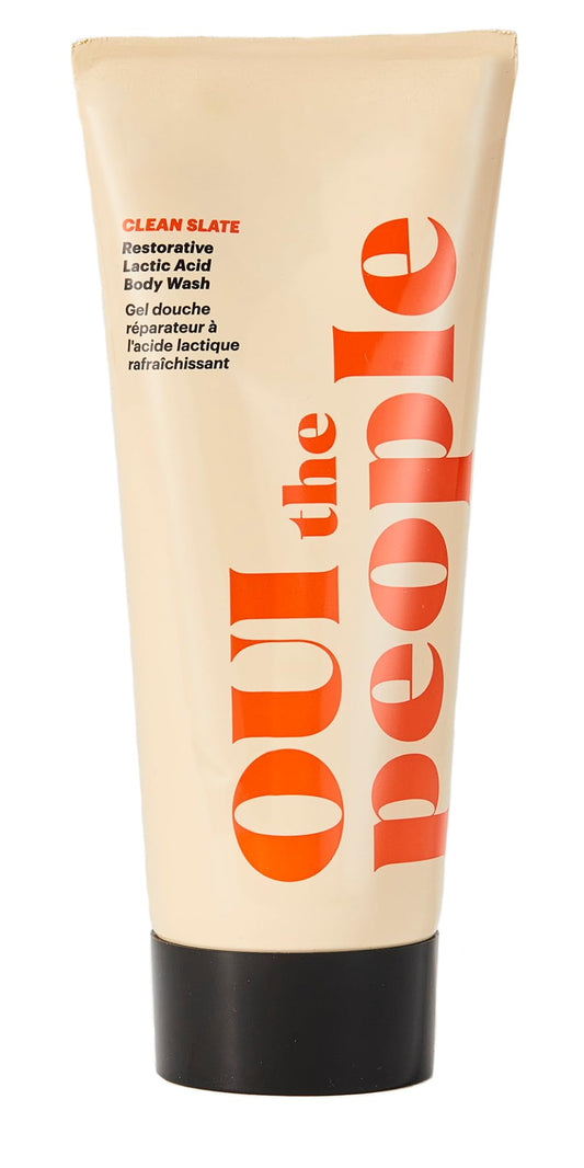 OUI the People CLEAN SLATE Lactic Acid Body Wash - Gentle Exfoliation for Smoother Texture and Even Skin Tone - 5.5 oz