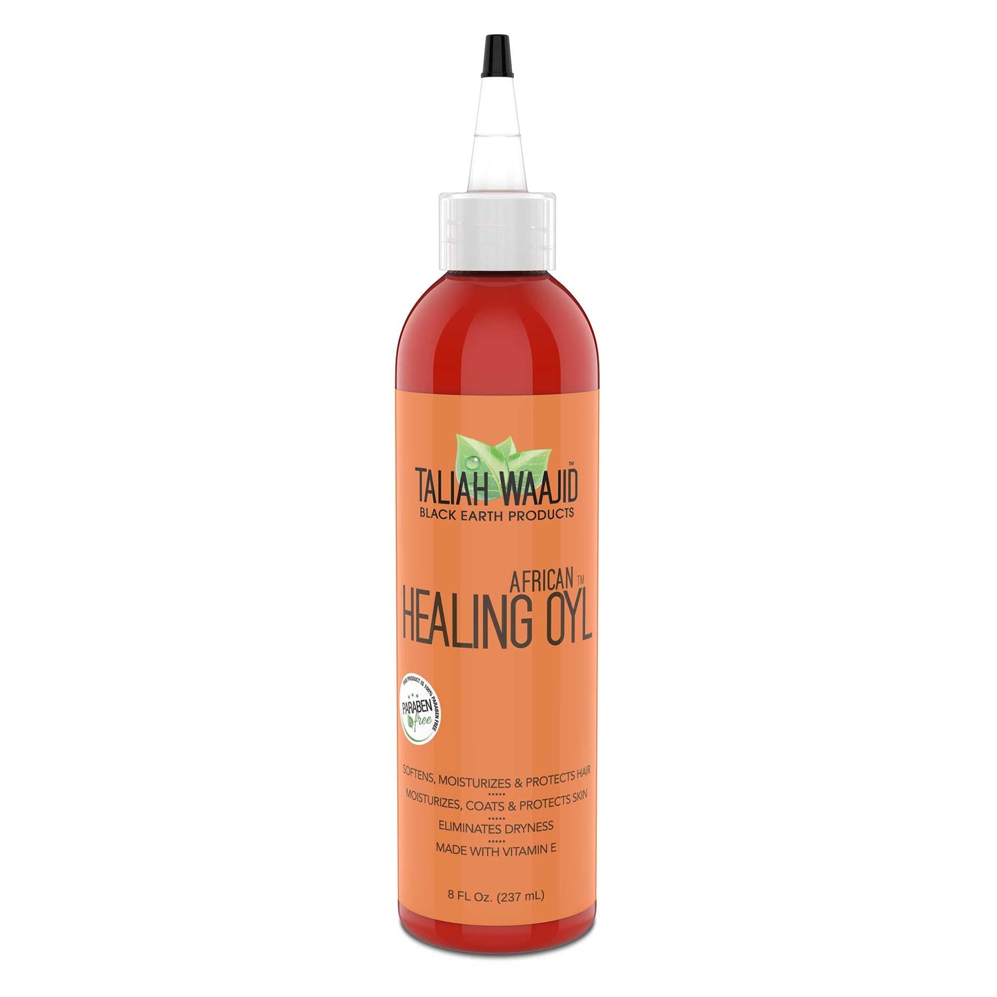 Taliah Waajid Black Earth Products African Healing Oyl | Total Body Oil | Softens, Moisturize, Coats, and Protects Hair & Skin | Infused with Vitamin E, Olive Oil, and Sunflower Oil- 8oz (T128)