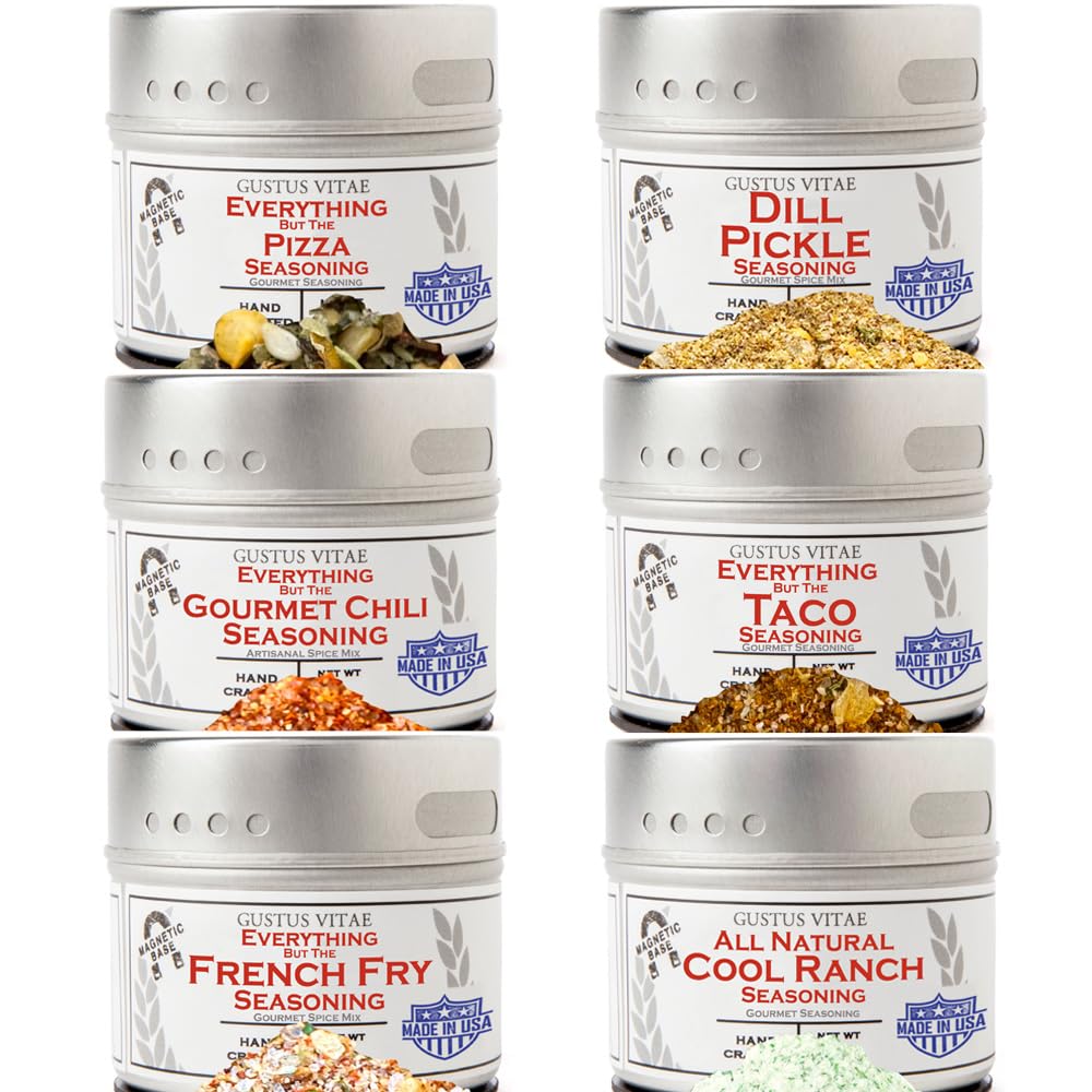 Midwestern Classic Seasonings Collection | Authentic Small Batch Spice Blends | Wings, Bugers, BBQ, Air Fryer, Snacks, Dips, Homemade, Home Cooking | 6 Gourmet All Natural Spice Blends | Hand Packed, Small Batch | Non GMO | GLP-1 Friendly | Sustainably So