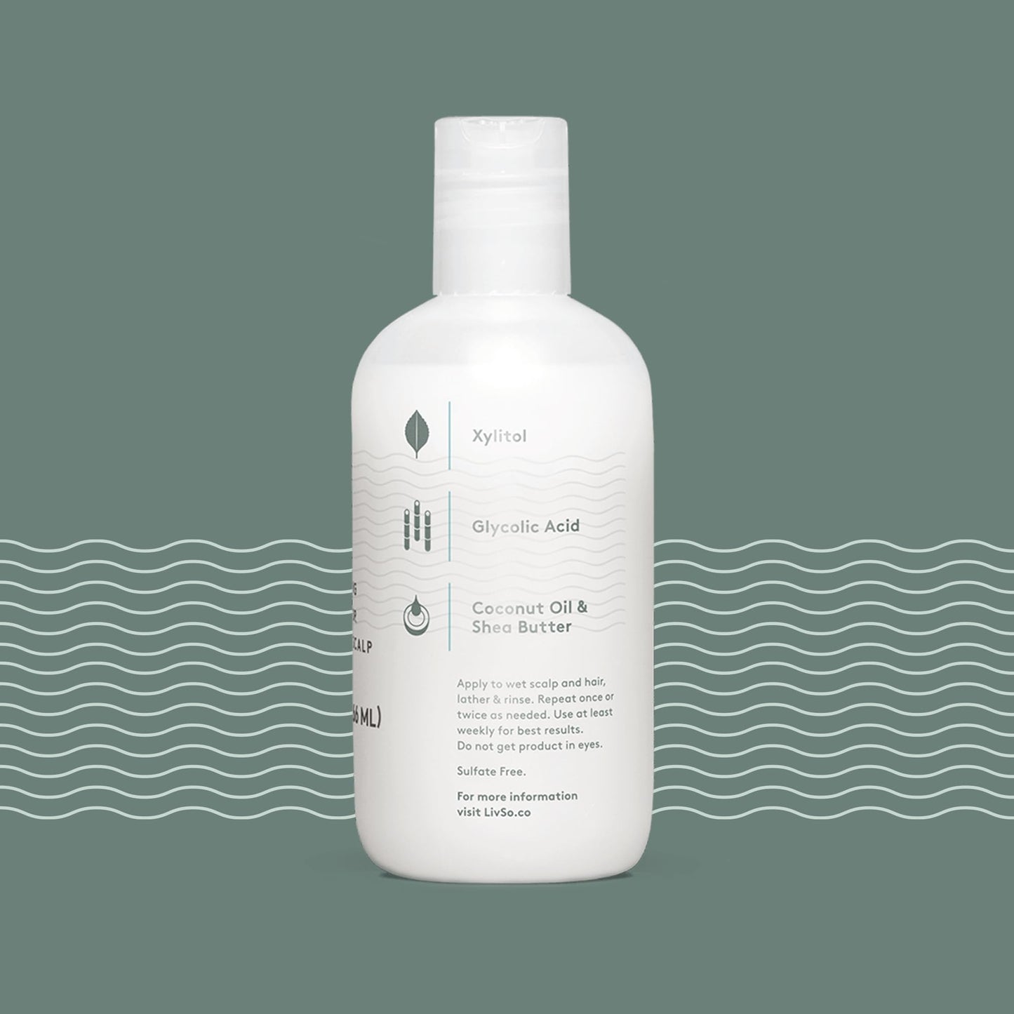 LivSo Moisturizing Scalp Shampoo - Moisturizes Hair & Scalp - Naturally Derived - Fresh Feel Product - A Little Bit of LivSo Goes a Long Way