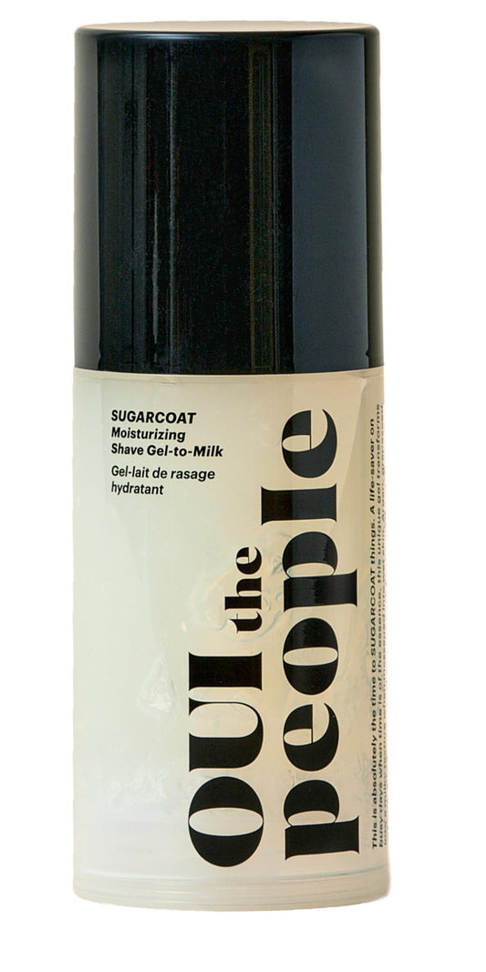 OUI the People SUGARCOAT Moisturizing Shave Gel-to-Milk - Effortless Glide with Vitamin C for Smooth, Hydrated Skin - 5 oz