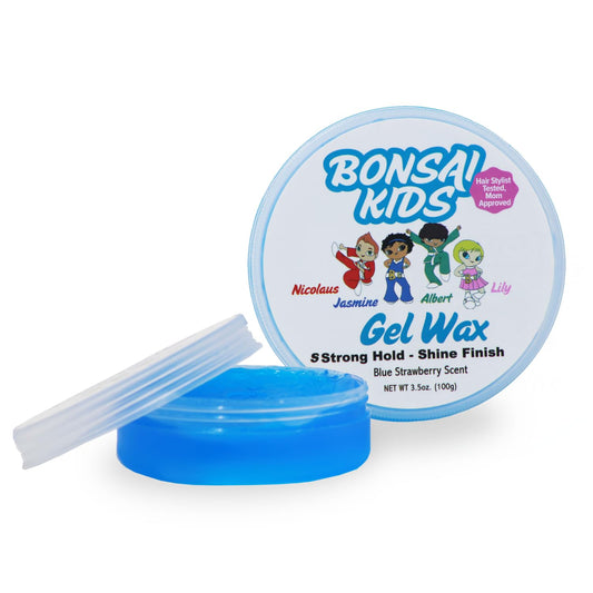 Kids & Toddlers Gel Wax ~ Strong all-day hold, for Boys - Great for Ponytails, Buns, or Taming Flyaways