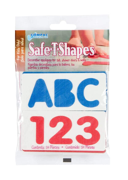 Compac Kids Safe-T-Shapes Bath Appliques, 54 Count