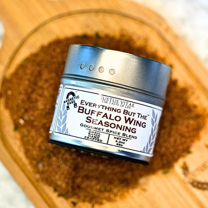 Everything But The Buffalo Wing Seasoning | All Natural | Hand Crafted | Non GMO | 2.3 oz (65g) | Gourmet Spice Mix | Small Batch | Artisanal Rub | Seasoning Pack | Magnetic Tin | Gustus Vitae | #233