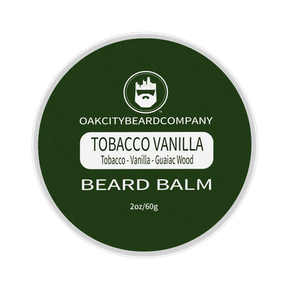 Oak City Beard Company - Tobacco Vanilla - 2 Ounce - Beard Balm - Tobacco - Vanilla - Guaiac Wood - Beard Conditioner