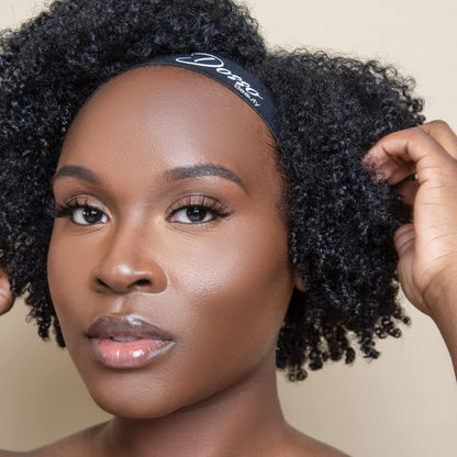 Dosso Beauty Elastic Edge Band, Laying Edges For Braids & Wigs, Velcro Strap, One Size-Fits-All, Versatile Use, Ultra-Fine Polyester Material And Elastic Latex, No Slip