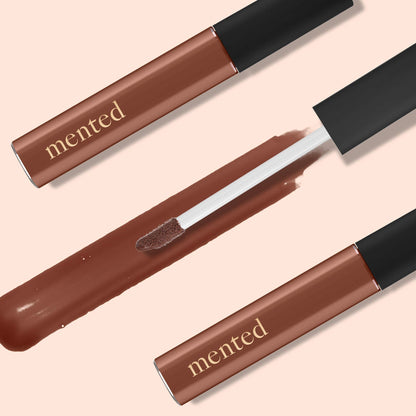 Mented Cosmetics Lip Gloss Bundle | Vegan, Paraben-Free, Cruelty-Free Gloss Topper | Long Lasting and Moisturizing Lipgloss (#1 Cran & Send Nudes)