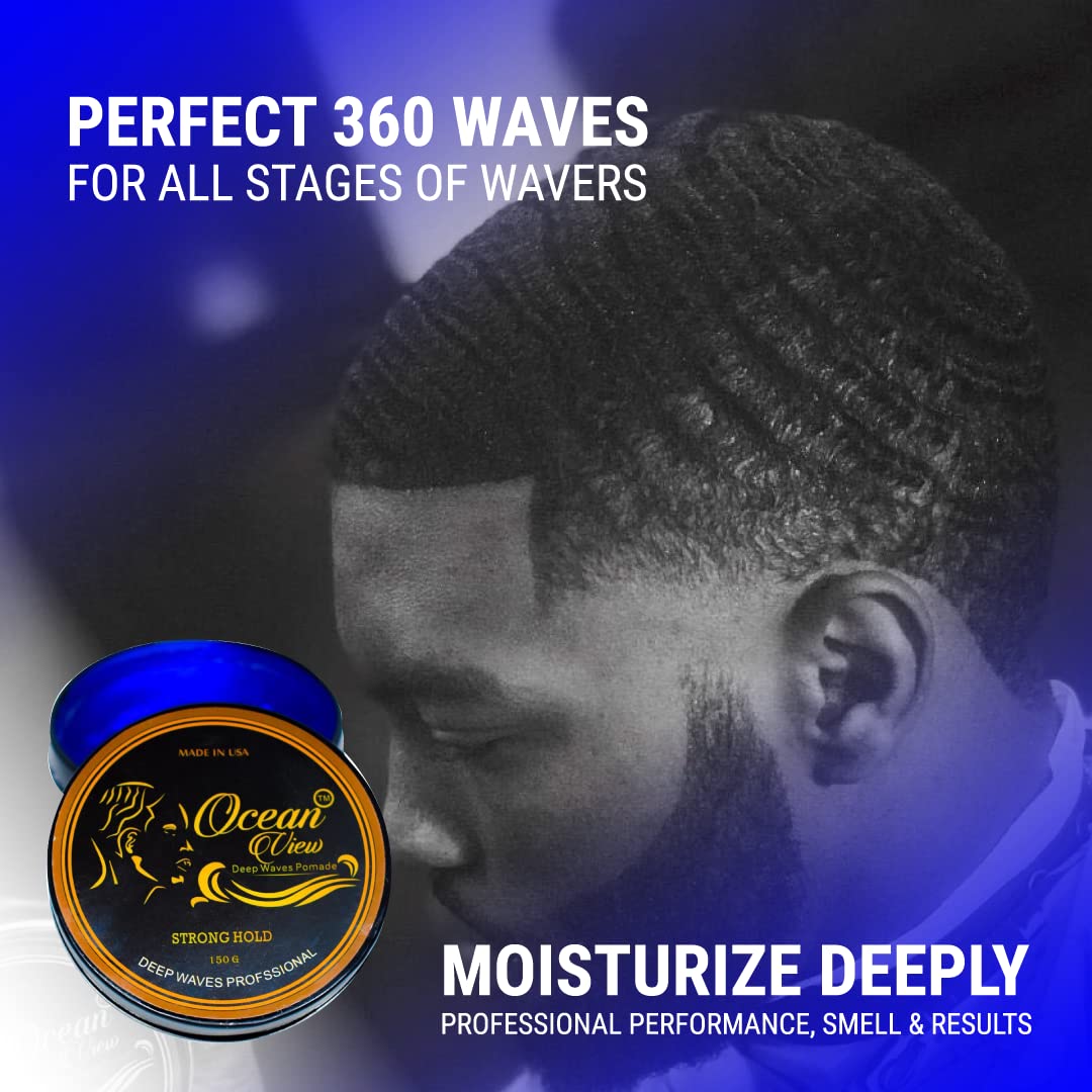 OCEAN VIEW DEEP WAVES POMADE-360 Wave Pomade and Wave Grease Essentials