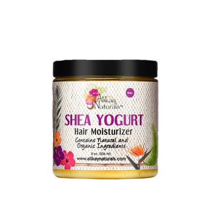 Alikay Naturals Shea Yogurt Hair Moisturizer Natural Raw Shea Butter, Argan & Coconut Oil 8 Ounce