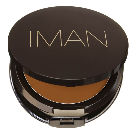IMAN Second To None Cream To Powder Foundation, Dark Skin, Earth 1