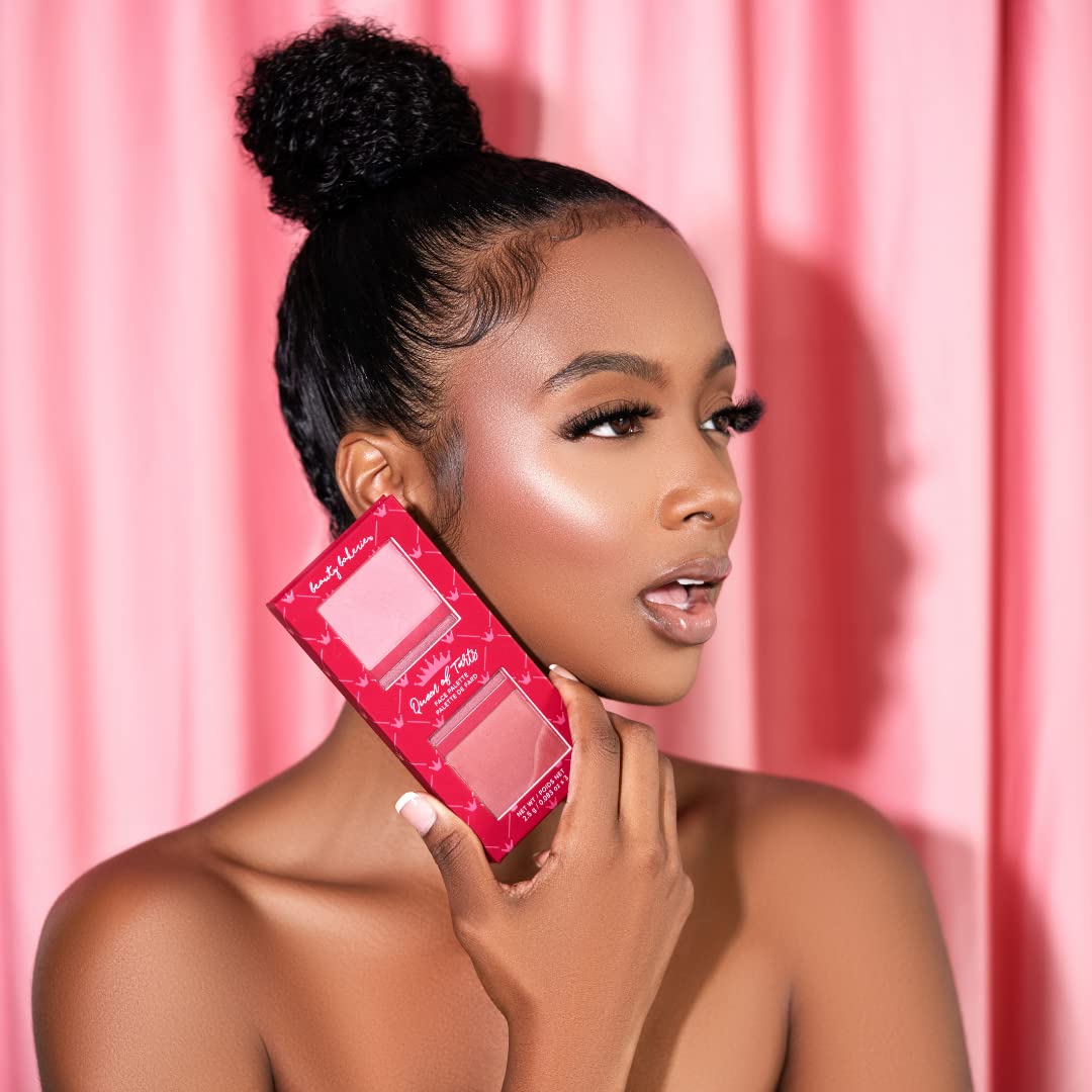 Beauty Bakerie Queen of Tarts Bar Mini Makeup Palette, Three Universal Shades of Blushes Makeup, Travel Size