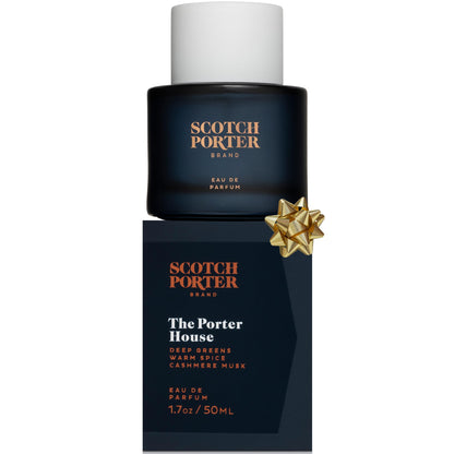 Scotch Porter Porter House Cologne | Eau de Parfum for Men | Fresh Greens & Amber Woods | Warm Spice, Cashmere Musk | Free of Parabens, Sulfates & Silicones | Vegan | 50 mL