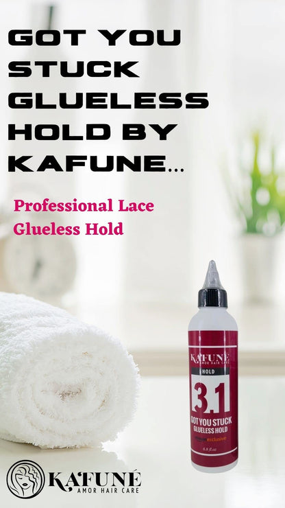 Kafune Amor Hair Care's Got You Stuck Glueless Hold: Perfect for Front Lace Wigs, Temporary Hold, Glueless, All Day Hold Lace Glue for Wigs and Toupee, Ideal for Wig and Baby Hair Styling