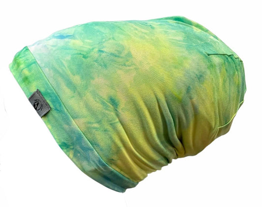 Fairy Black Mother Day & Night Adjustable Hair Cap Satin Bonnet Alternative for All Hair Styles Dreadlocks Locs & Braids(Greenprint,Medium)