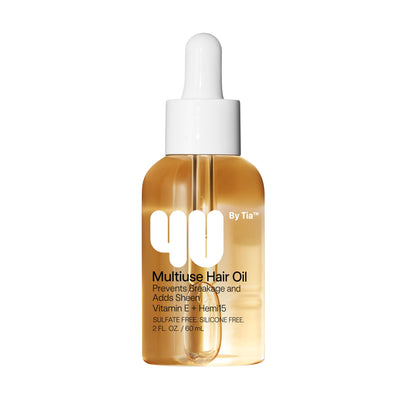 4U by Tia Multi-Use Hair Oil - HEMI15 & Vitamin C - Nourish, Repair, Frizz Control, Natural Ingredients (2 fl oz)