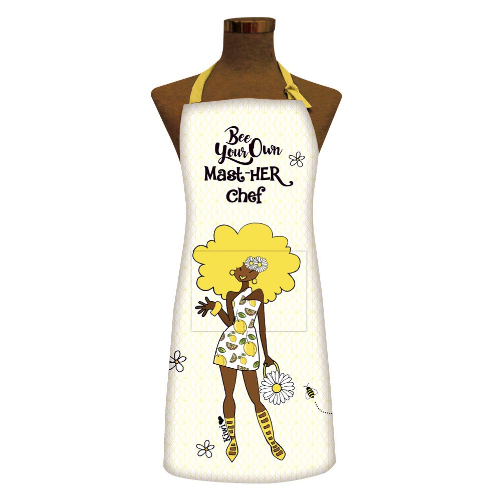 Shades of Color Bee Your Own MastHER Chef Apron, 27 x 37 inches (APR171)