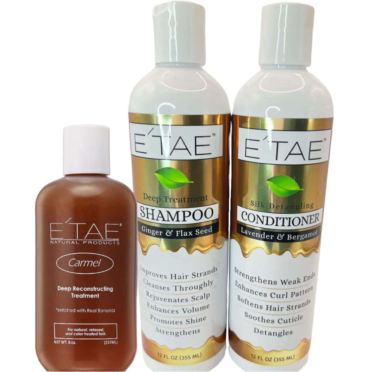 E'tae Shampoo, Conditioner, & Treatment Combo Value Pack