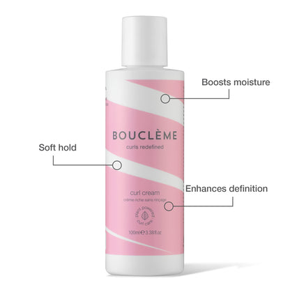 Bouclème - Discovery Kit - Ultimate Haircare Travel Kit - Protects & Nourishes Hair - Use to Cleanse, Condition and Style - Natural Ingredients & Vegan - 6 x 3.3 fl oz