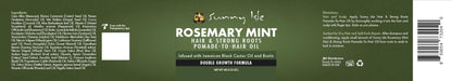 Sunny Isle Rosemary Mint Hair and Strong Roots Oil Lite 2oz, Pomade-To-Hair-Oil 5oz Bundle | For Light, Thin Hair | Infused with Biotin & Jamaican Black Castor Oil