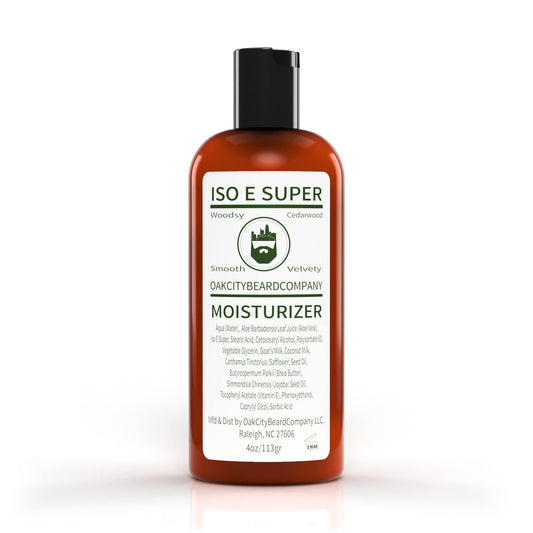 OakCityBeardCo. - Iso E Super - Body Moisturizer - 4oz/113gr - Woody - Cedarwood - Dry - Velvety - Amber