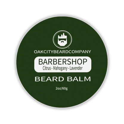 Oak City Beard Company - BarberShop - 2 Ounce - Beard Balm -Citrus - Mahogany - Green Notes - Lavender - Beard Conditioner