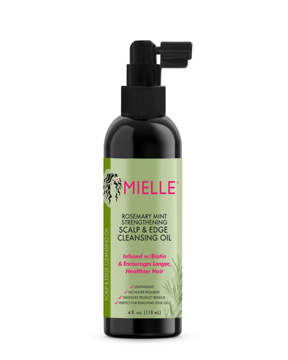 Mielle Organics Rosemary Mint Scalp & Edge Cleansing Oil, 4 Ounce