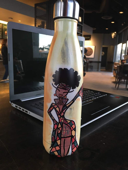 Shades of Color Stainless Steel Bottle, Wake Pray and Sip All Day, 10 x 10.5 inches (SSB150), Multicolor, 17 fl oz