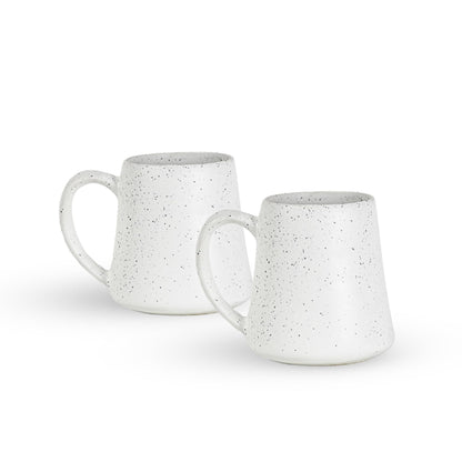 SWEET JULY Edgewater Collection Coffee Mugs Set of Two - Oprah’s Favorite Things 2024 - Durable, Hand-Thrown Ceramic Mugs for Coffee & Tea, 16 oz Capacity - Available in White, Black, Gray, and Chai