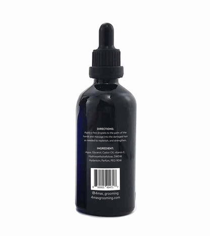 4MAS Hair & Beard Serum Castor Oil | 2 FL OZ | Strengthen & Restores |