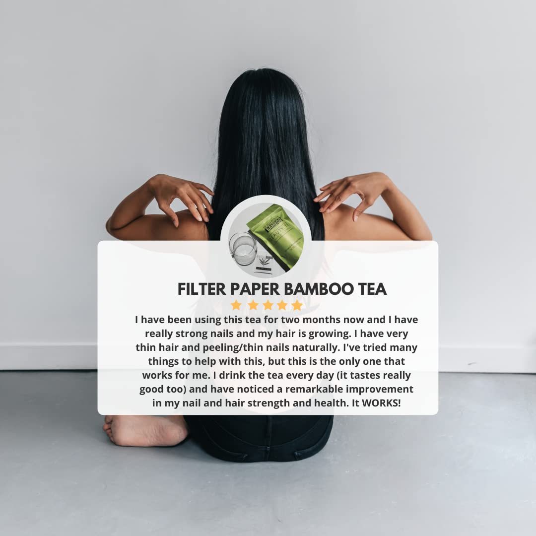 [Beautifully Bamboo] Silica Rich Bamboo Tea for Hair, Skin, Nails (30 Filter Paper Bags)