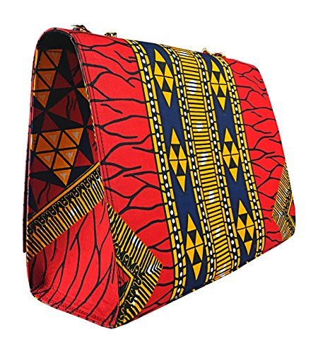 2Chique Boutique Women's Ankara Print Fashion Handbag,KELECHI