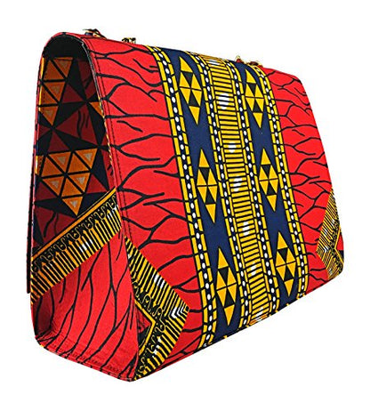 2Chique Boutique Women's Ankara Print Fashion Handbag,KELECHI