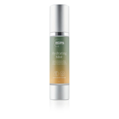 Natural Radiant Life Hydrating Facial Mist with Bamboo Water & Orange Essential Oil - Tones, Firms, Soothes, and Refreshes - 1.7 Fl Oz