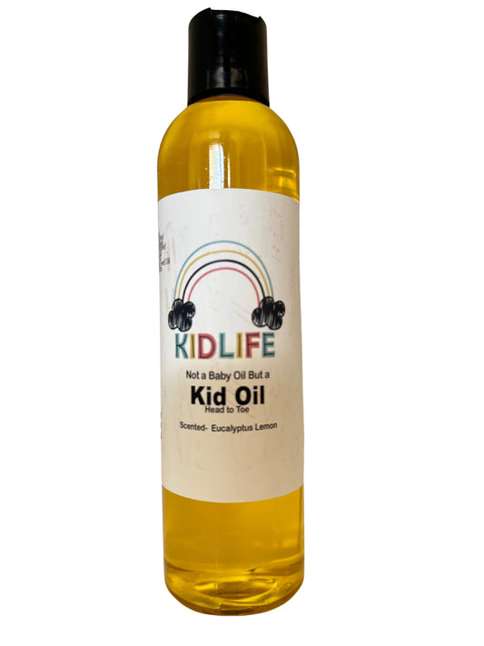 KJ3 Essentials KIDLIFE Not a baby oil but a Kid oil Head to Toe and Hair & Skin Premium oil that Moisturizes and Nourishes Hair and Body Great for kids and adults 2 oz