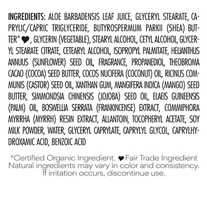 Nubian Heritage Body Lotion Raw Shea Butter for Dry Skin Paraben Free Body Lotion, 13 oz