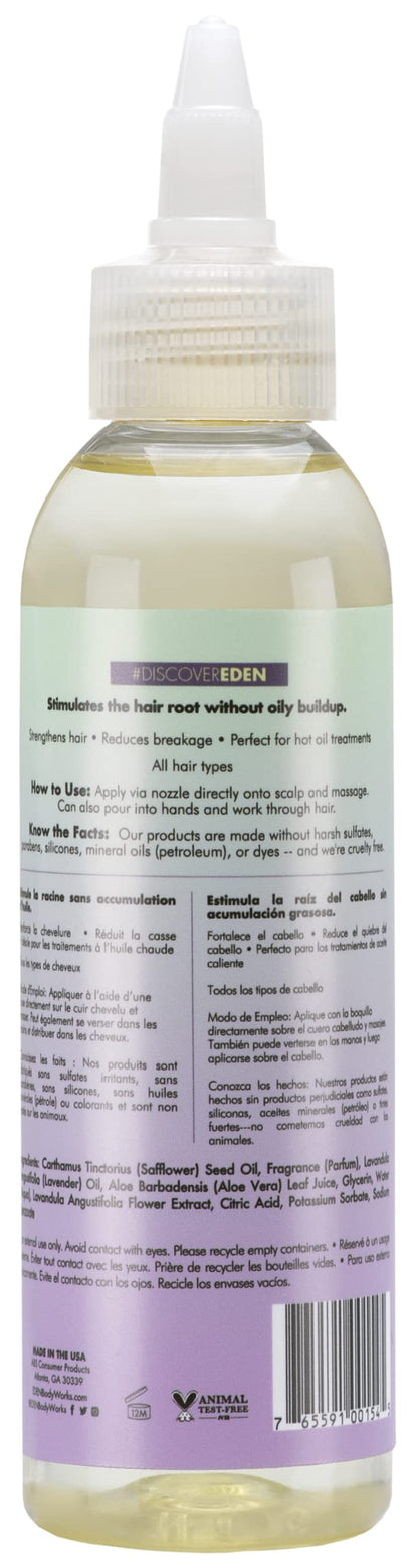 EDEN BodyWorks Lavender Aloe Hair Growth Oil (4 oz) - Vegan Scalp Treatment to Reduce Breakage & Stimulate Healthy Growth