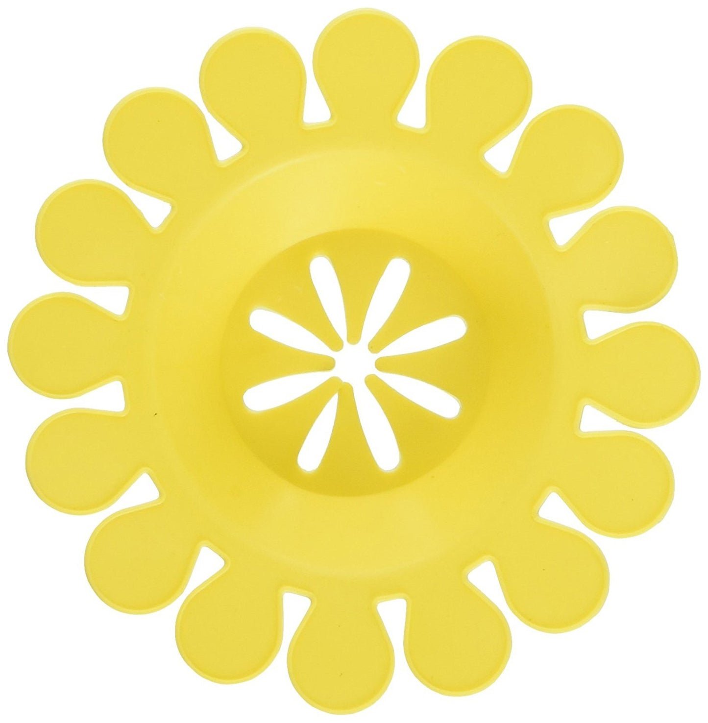 Compac Sink Daisy Scented Kitchen Sink Strainer Infuses & Freshens Your Sink, Must Have Kitchen Sink Accessories, Sink Drain Strainer - Catcher, Yellow, Lemon Scent, 12 Count, (Pack of 12)