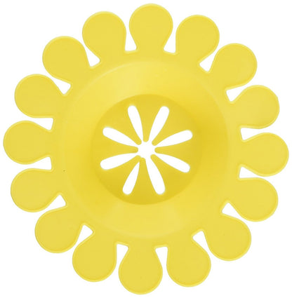 Compac Sink Daisy Scented Kitchen Sink Strainer Infuses & Freshens Your Sink, Must Have Kitchen Sink Accessories, Sink Drain Strainer - Catcher, Yellow, Lemon Scent, 12 Count, (Pack of 12)