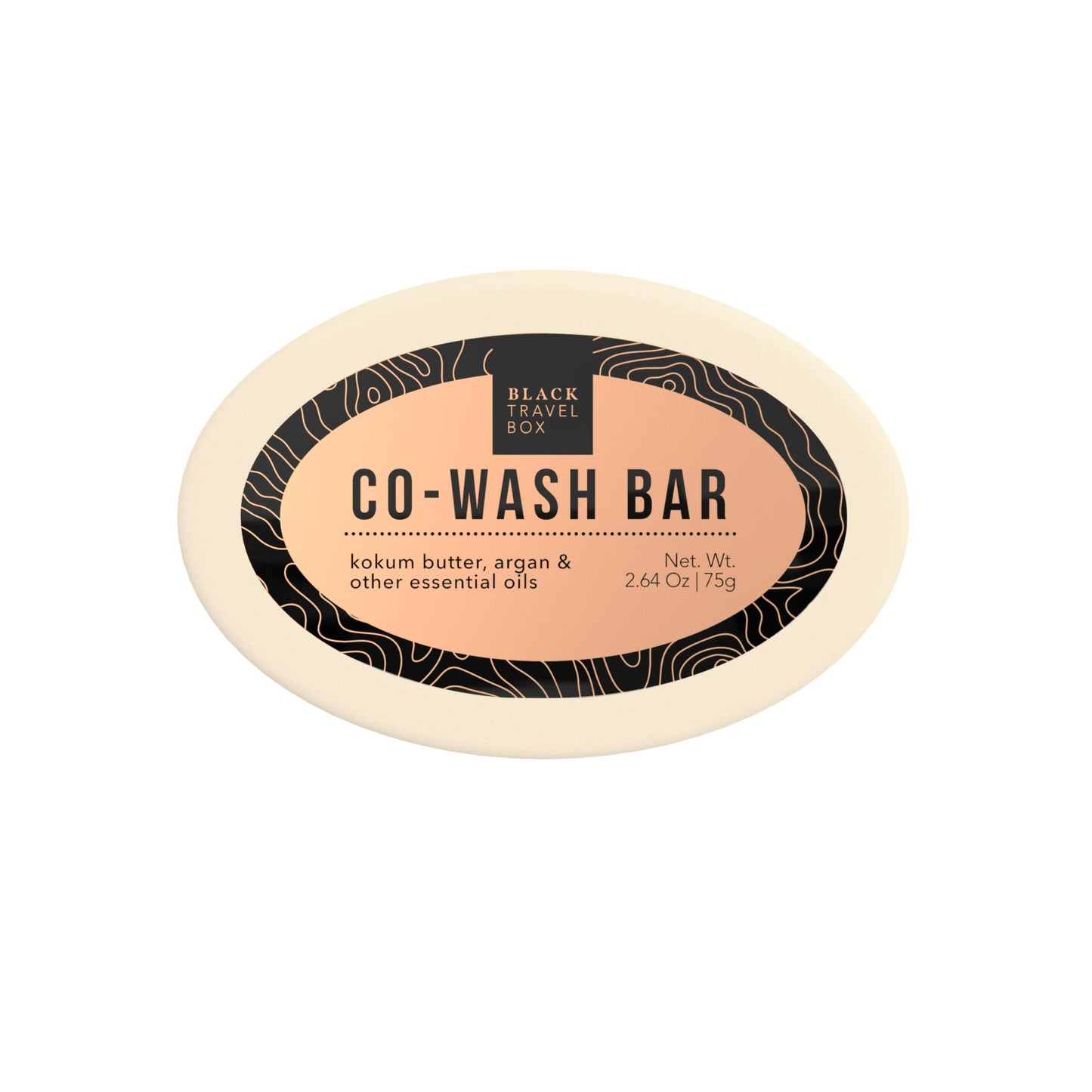 BlackTravelBox Solid Co-Wash Bar With Sunflower And Calendula To Refresh And Restore Hair Texture In-Between Shampoo Days, Easy 2-In-1 For Waves, Curls, And Coils, TSA Friendly - 2.6 Oz