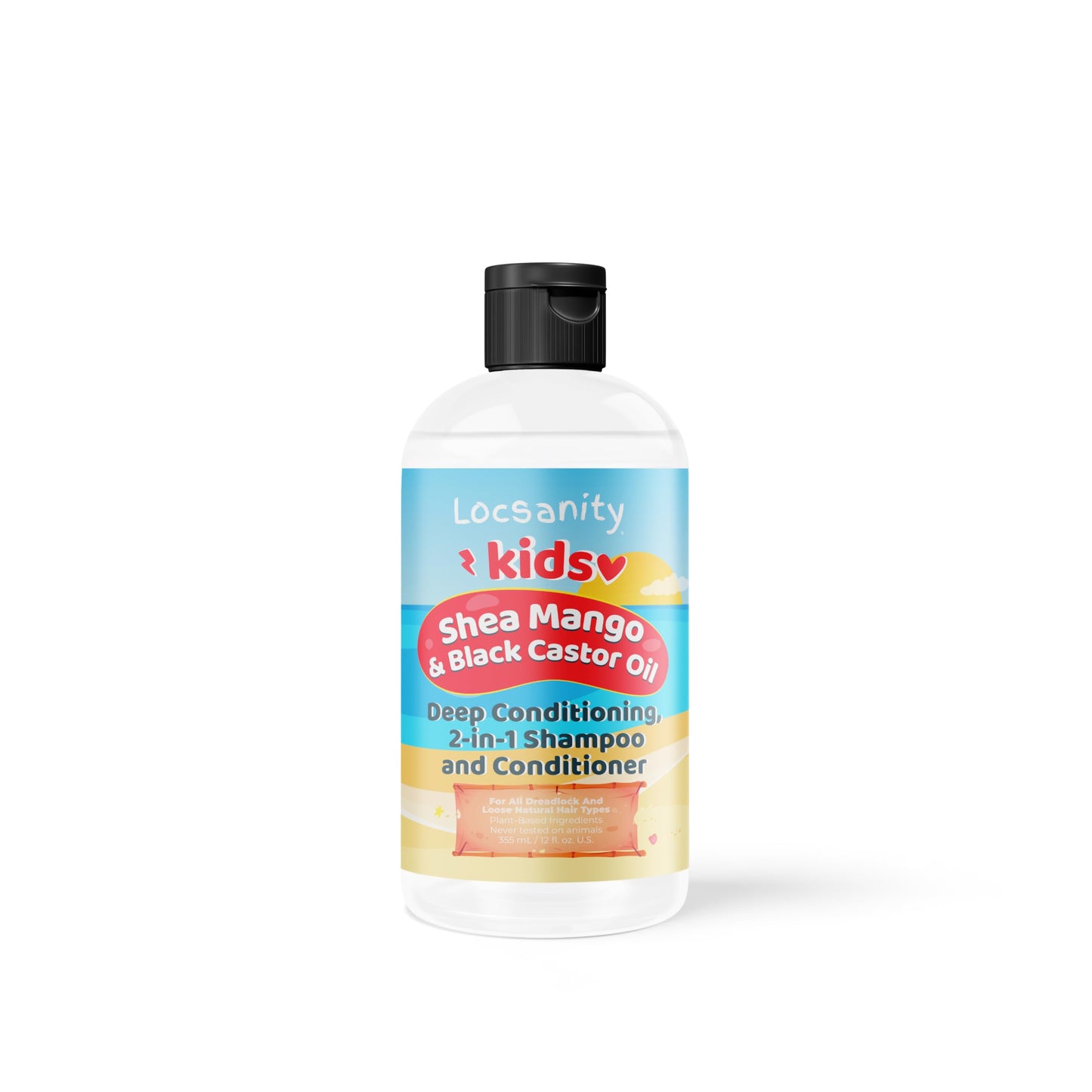 Locsanity Kids Shea Mango & Black Castor Oil Loccare/Haircare Bundle (Loose Natural Bundle)