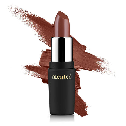 Mented Cosmetics | Semi Matte Nude Lipstick, Brown Bare | Vegan, Paraben-free, Cruelty-free | Nude Pink Brown, Long Lasting Lipstick