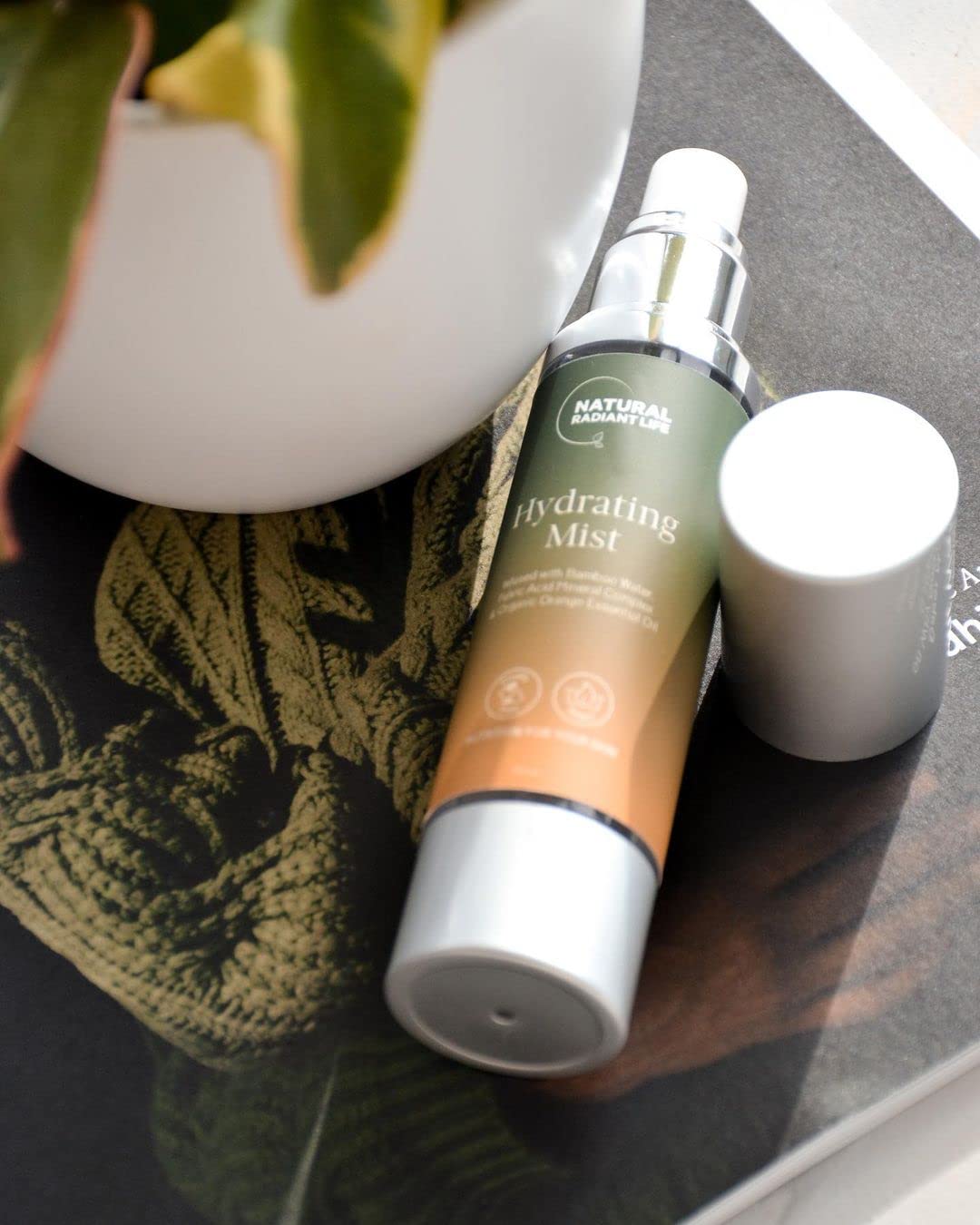 Natural Radiant Life Hydrating Facial Mist with Bamboo Water & Orange Essential Oil - Tones, Firms, Soothes, and Refreshes - 1.7 Fl Oz