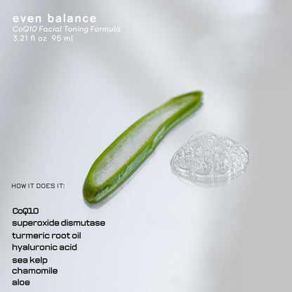 epi.logic Even Balance | CoQ10 Facial Toning Formula 95 ml / 3.21 fl oz