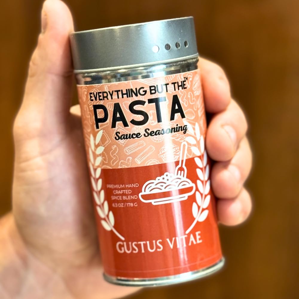 Everything But The Pasta Sauce Seasoning | | Gourmet Seasoning | Artisanal Spice Blend | All Natural | Non GMO | Hand Crafted | Made In USA | Spaghetti Seasoning | 6.3 oz (179g) | Small Batch | Bougie BBQ | Gustus Vitae | #557