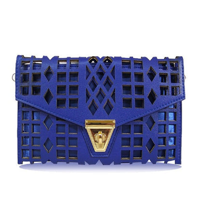 2Chique Boutique Women's Cut-Out Cobalt Clutch