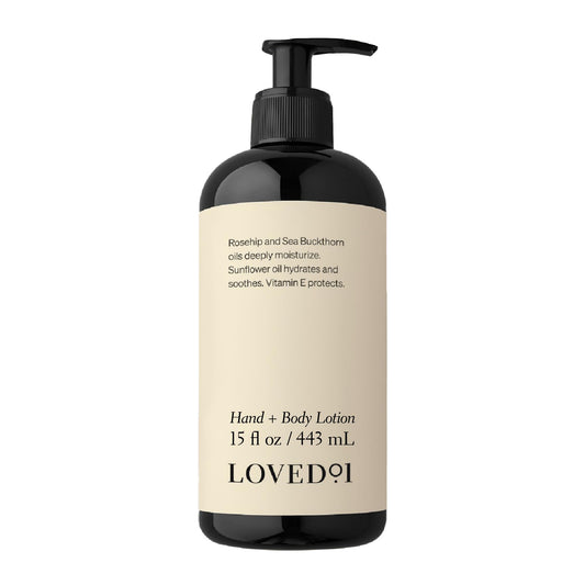 Loved01 Hand & Body Lotion, John Legend Skincare, Fragrance-Free, Daily Lightweight Cream, Formulated with Shea Butter & Vitamin E, 15 oz
