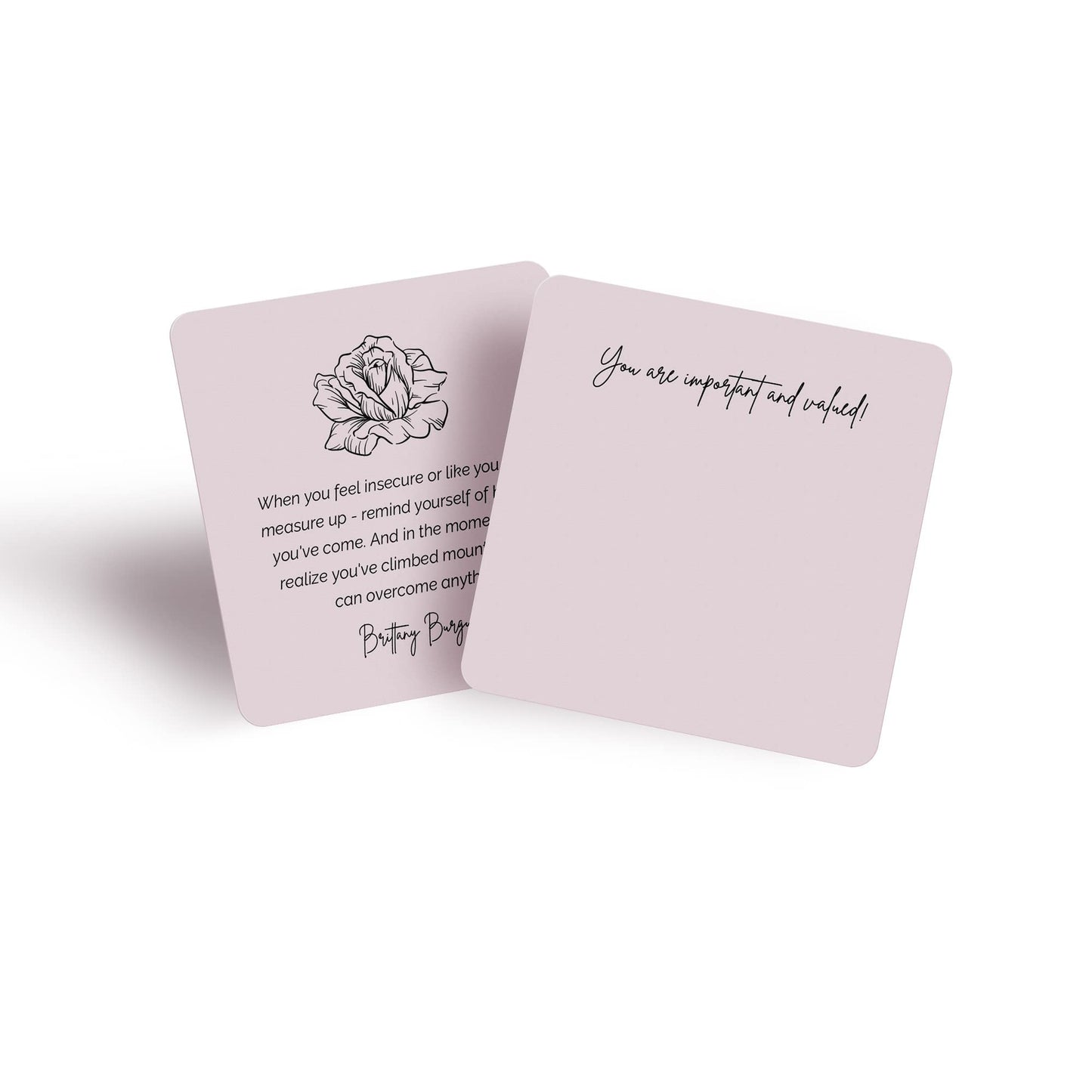 Dessie 60 You Are Important Encouragement Motivational Quote Cards. Inspirational Positive Affirmations. Post-It Note Size Cards with Envelopes and Sealing Stickers. Appreciation Cards. Thoughtful