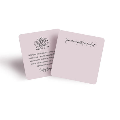 Dessie 60 You Are Important Encouragement Motivational Quote Cards. Inspirational Positive Affirmations. Post-It Note Size Cards with Envelopes and Sealing Stickers. Appreciation Cards. Thoughtful