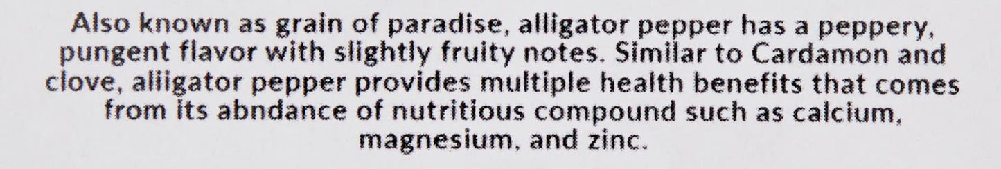 KOPABANA Organic Alligator Pepper Seeds| Organic Alligator pepper Alligator pepper, Mbongo spice | Pepper Spice |Ataare |Guinea Pepper | Alligator Pepper | Grains of Paradise | Lizard Pepp 1oz